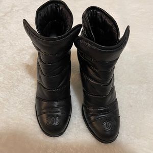 Vintage Chanel Puffer Booties